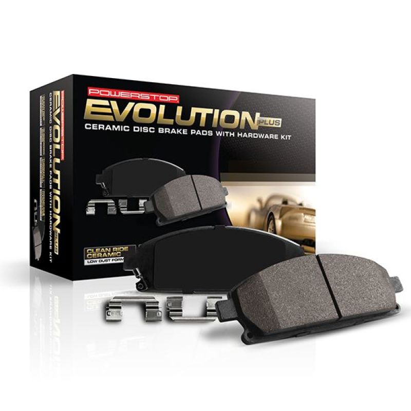 PowerStop - Power Stop 17 - 21 Honda Civic Front Z17 Evo Ceramic Brake Pads w/Hardware - Panda Motorworks