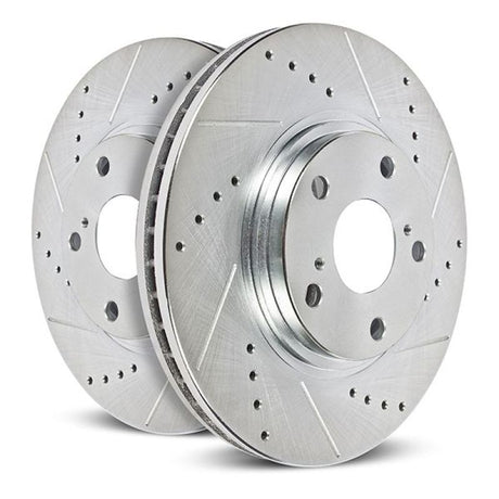 PowerStop - Power Stop 19 - 21 Kia Forte Front Drilled & Slotted Rotor (Pair) - Panda Motorworks