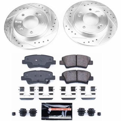 PowerStop - Power Stop 2019 Hyundai Veloster Rear Z23 Evolution Sport Brake Kit - Panda Motorworks