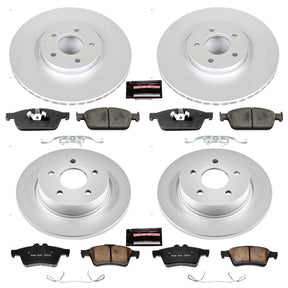 PowerStop - PowerStop Z17 EVOLUTION GEOMET COATED ROTOR BRAKE KIT Front and Rear (Focus ST 13 - 14)
