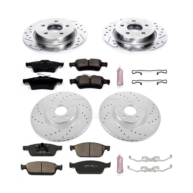PowerStop - PowerStop Z23 EVOLUTION SPORT BRAKE UPGRADE KIT Front and Rear (Focus ST 13 - 14)