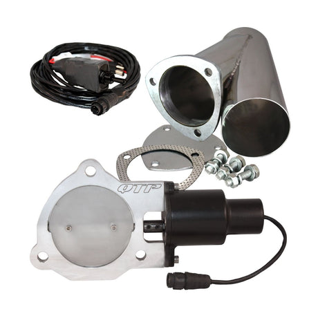 QTP - QTP Single 3in Electric Valve Exhaust Cutout