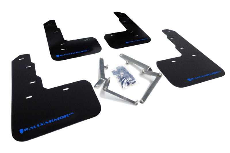 Rally Armor - Rally Armor 17 - 18 Honda Civic Type R (Type R Only) UR Black Mud Flap w/ Blue Logo