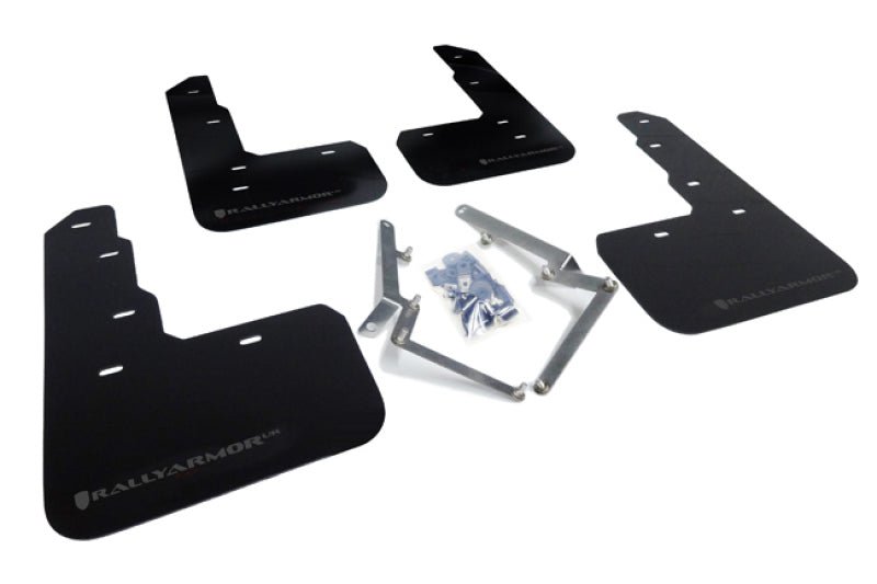 Rally Armor - Rally Armor 17 - 18 Honda Civic Type R (Type R Only) UR Black Mud Flap w/ Dark Grey Logo