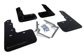 Rally Armor - Rally Armor 17 - 18 Honda Civic Type R (Type R Only) UR Black Mud Flap w/ Dark Grey Logo