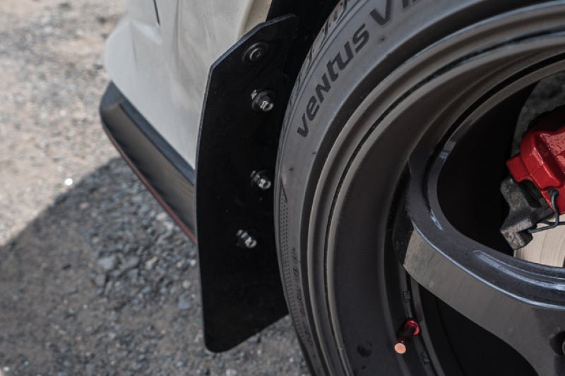 Rally Armor - Rally Armor 17 - 18 Honda Civic Type R (Type R Only) UR Black Mud Flap w/ Dark Grey Logo