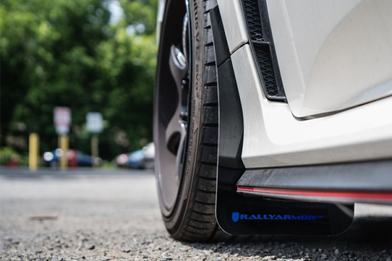 Rally Armor - Rally Armor 17 - 18 Honda Civic Type R (Type R Only) UR Red Mud Flap w/ White Logo