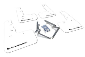Rally Armor - Rally Armor 17 - 18 Honda Civic Type R (Type R Only) UR White Mud Flap w/ Black Logo