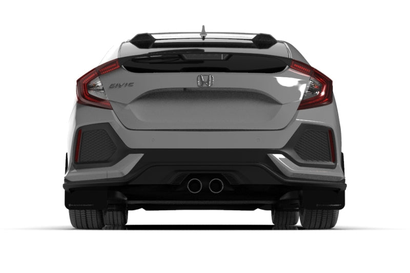 Rally Armor - Rally Armor 17 - 19 Honda Civic Sport Touring Black UR Mud Flap w/ Dark Grey Logo