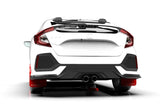 Rally Armor - Rally Armor 17 - 19 Honda Civic Sport Touring Red UR Mud Flap w/ White Logo