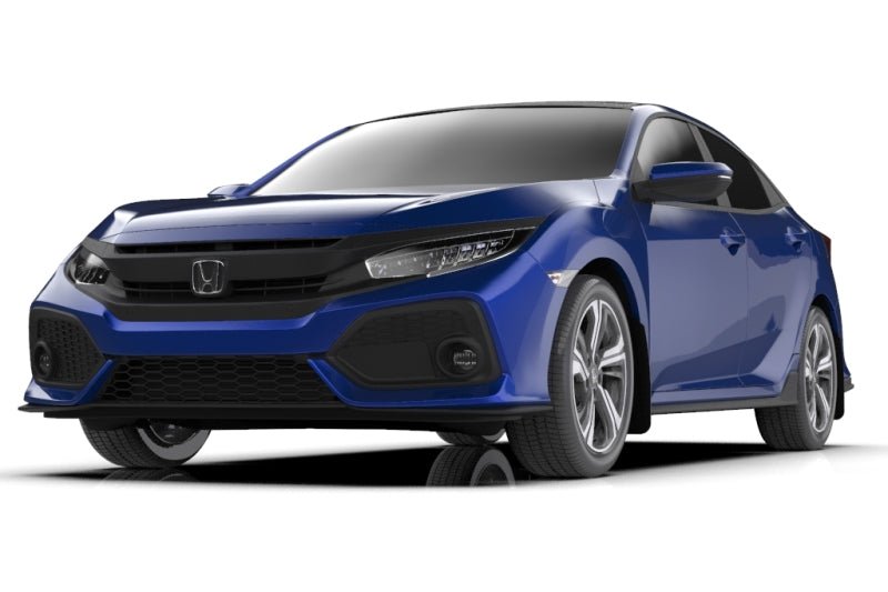 Rally Armor - Rally Armor 17 - 19 Honda Civic Sport Touring UR Black Mud Flap w/ Blue Logo