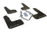 Rally Armor - Rally Armor 17 - 19 Honda Civic Sport Touring UR Black Mud Flap w/ White Logo