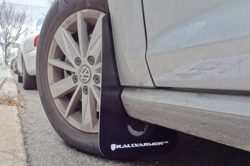 Rally Armor - Rally Armor 2015+ VW Golf/GTI/TSI UR Black Mud Flap w/ Blue Logo