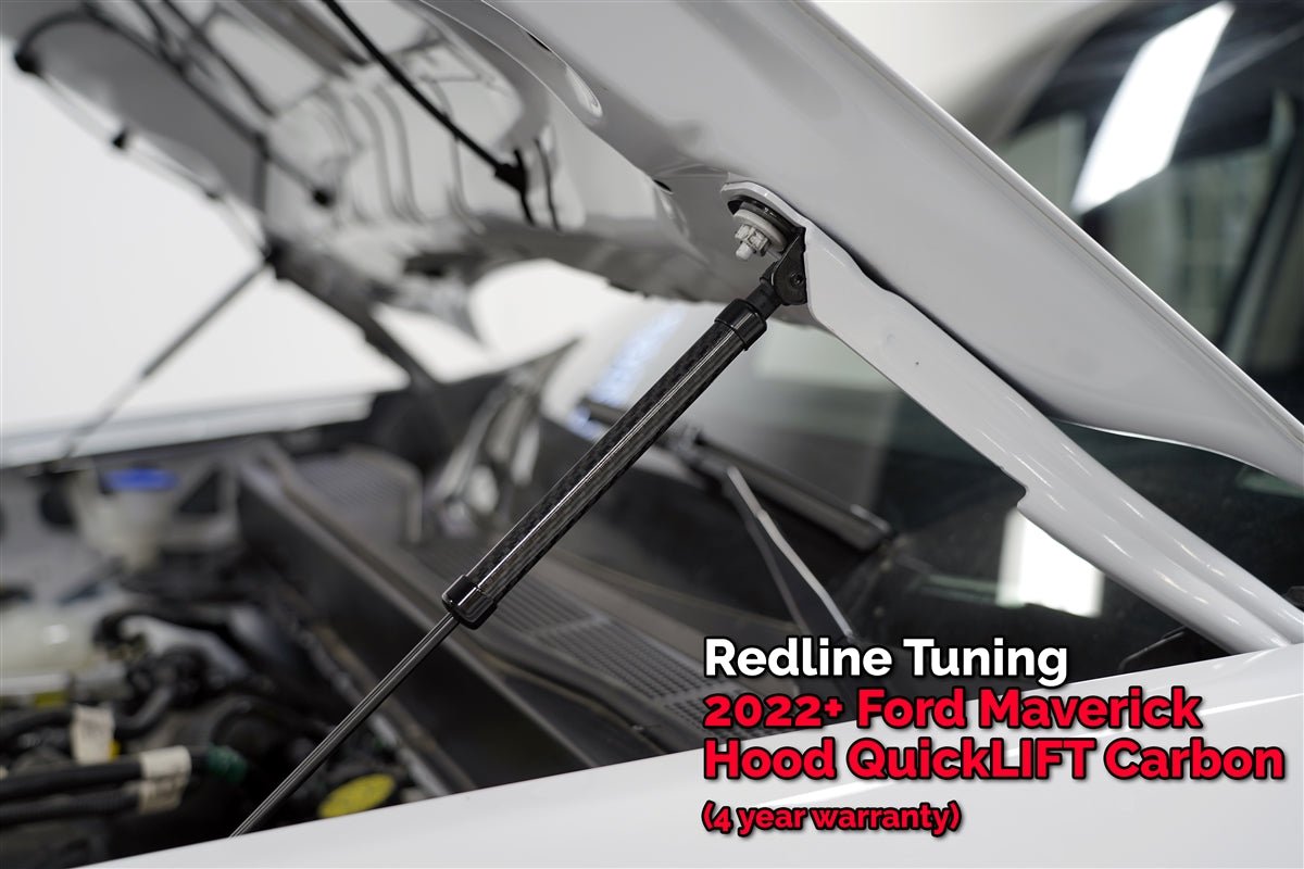 Redline Tuning - Redline Tuning 2022+ Ford Maverick Hood QuickLIFT PLUS - Panda Motorworks