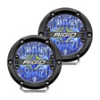 Rigid Industries - Rigid Industries 360 - Series 4in LED Off - Road Drive Beam - Blue Backlight (Pair) - Panda Motorworks