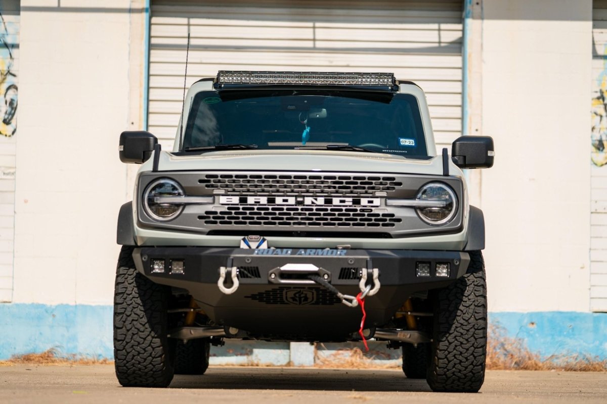 Road Armor - Road Armor 2021+ Ford Bronco Stealth A - Pillar Light Mounts - Tex Blk - Panda Motorworks