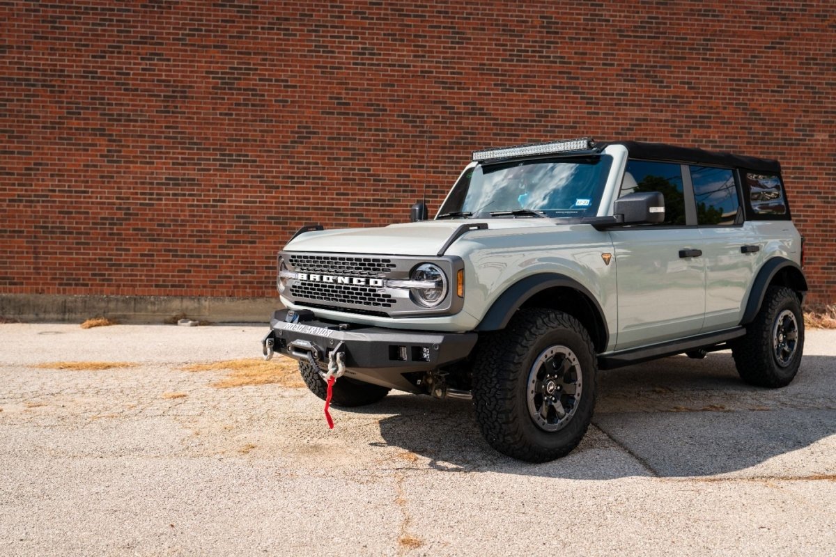 Road Armor - Road Armor 2021+ Ford Bronco Stealth Front Winch Bumper - Tex Blk - Panda Motorworks