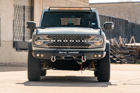 Road Armor - Road Armor 2021+ Ford Bronco Stealth Front Winch Bumper - Tex Blk - Panda Motorworks