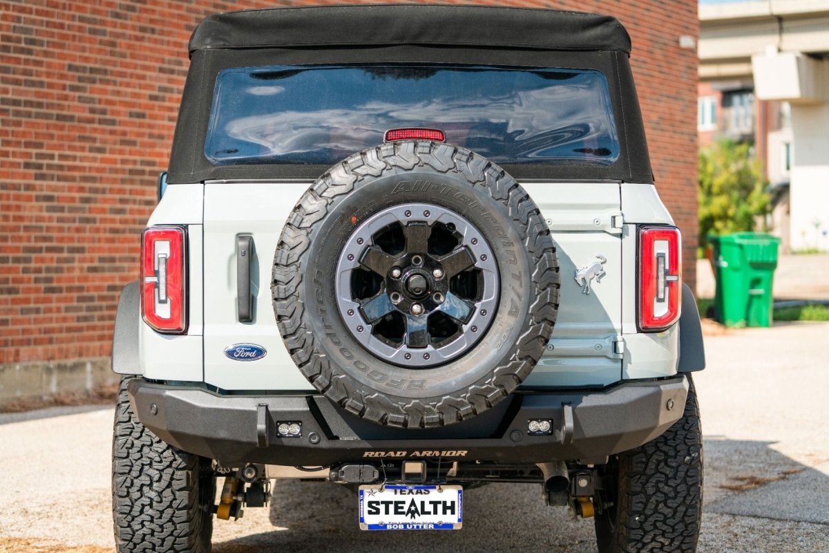 Road Armor - Road Armor 2021+ Ford Bronco Stealth Rear Slim Fit Bumper - Tex Blk - Panda Motorworks
