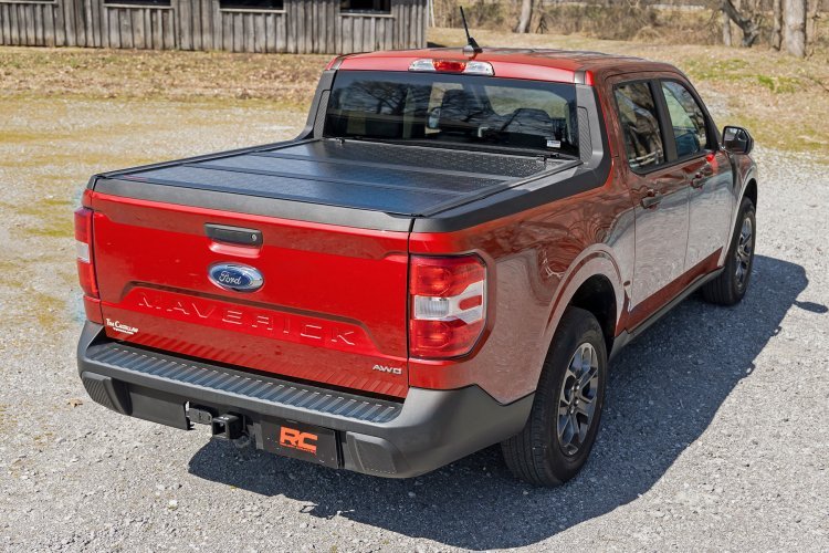 Rough Country - Rough Country HARD LOW PROFILE BED COVER 4'6" BED | Ford Maverick (22 - 24) - Panda Motorworks