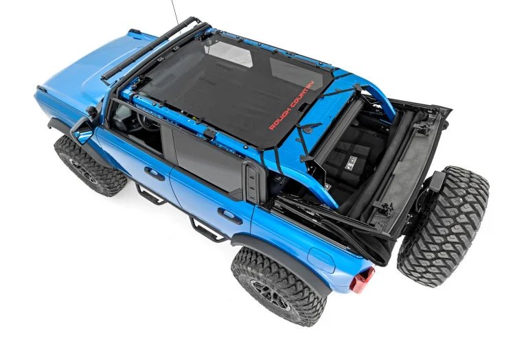 Rough Country - Rough Country MESH BIKINI TOP PLUS BLACK | FORD BRONCO 4 - DOOR (2021 - 2022) - Panda Motorworks