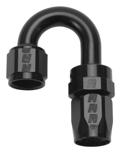 Russell Performance - Russell Performance - 6 AN Black 180 Degree Full Flow Swivel Hose End