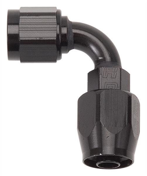 Russell Performance - Russell Performance - 6 AN Black 90 Degree Full Flow Hose End