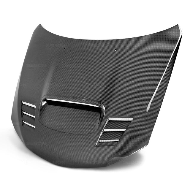 Seibon - CWII - STYLE CARBON FIBER HOOD FOR 2008 - 2014 SUBARU WRX / STI