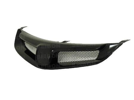 Seibon 08-10 Mitsubishi Lancer Evo X OEM Carbon Fiber Front Grill - Panda Motorworks - 3