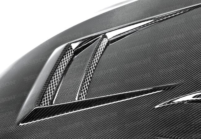 Seibon 08-12 Mitsubishi Lancer Evo X DV-Style Carbon Fiber Hood - Panda Motorworks - 6