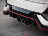 Seibon - Seibon 16 - 17 Honda Civic Type R OEM Carbon Fiber Rear Lip - Panda Motorworks