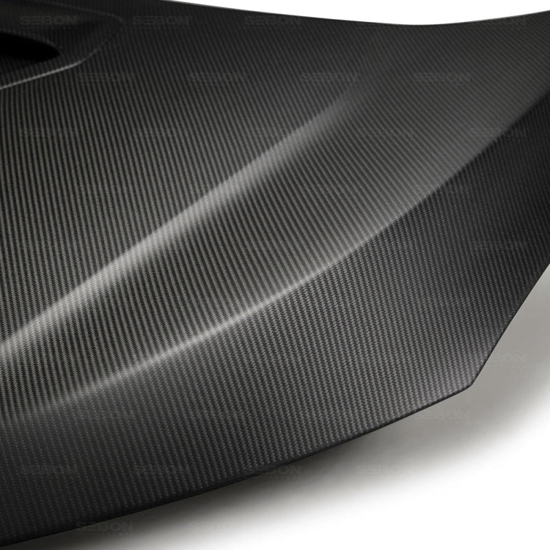 Seibon - Seibon 17 - 18 Honda Civic Type - R OEM - Style Dry Carbon Fiber Hood