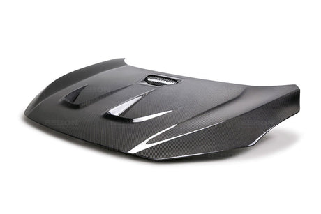 Seibon - Seibon 2016 - 2020 Honda Civic Coupe/Sedan/Hatchback MR - Style Carbon Fiber Hood