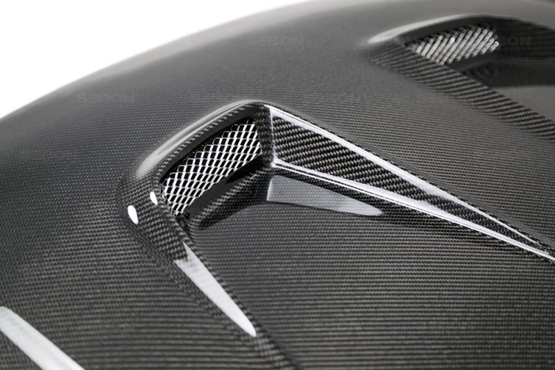 Seibon - Seibon 2016 - 2020 Honda Civic Coupe/Sedan/Hatchback MR - Style Carbon Fiber Hood