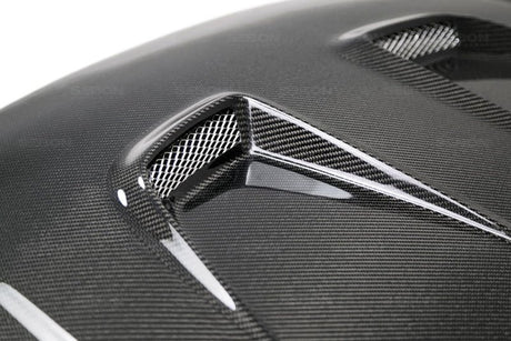 Seibon - Seibon 2016 - 2020 Honda Civic Coupe/Sedan/Hatchback MR - Style Carbon Fiber Hood