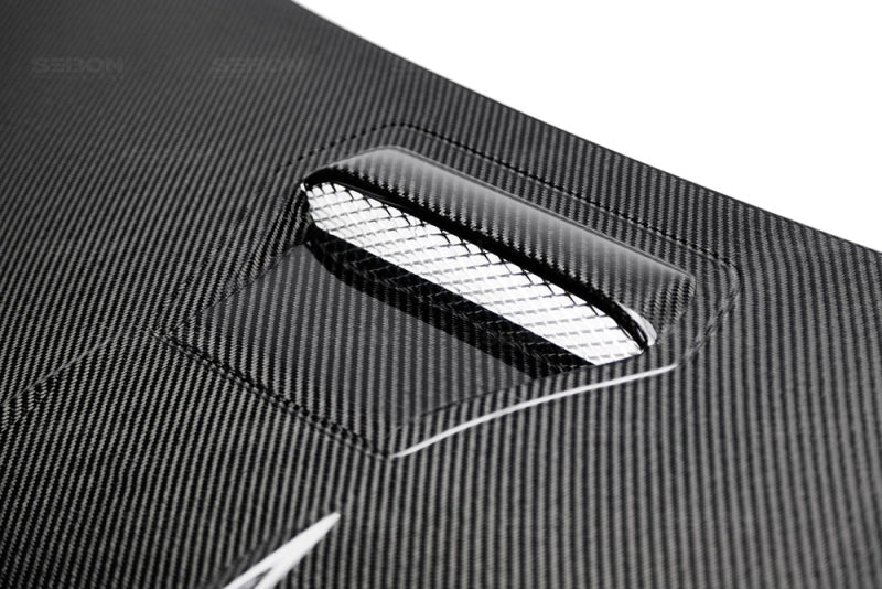 Seibon - Seibon 2016 - 2020 Honda Civic Coupe/Sedan/Hatchback MR - Style Carbon Fiber Hood