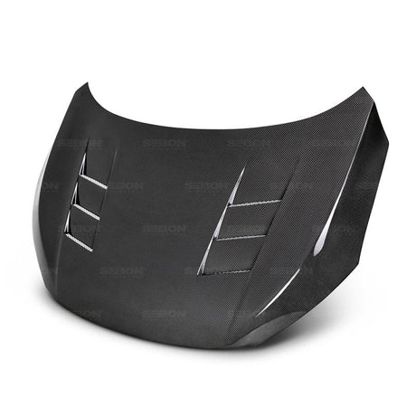 Seibon - Seibon 2016 - 2020 Honda Civic Coupe/Sedan/Hatchback TS - Style Carbon Fiber Hood