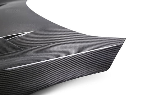 Seibon - Seibon 2016 - 2020 Honda Civic Coupe/Sedan/Hatchback TS - Style Carbon Fiber Hood