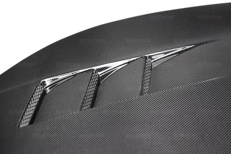 Seibon - Seibon 2016 - 2020 Honda Civic Coupe/Sedan/Hatchback TS - Style Carbon Fiber Hood