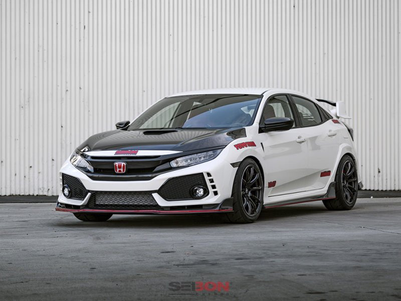 Seibon - Seibon 2017 Honda Civic Type R OEM Carbon Fiber Hood