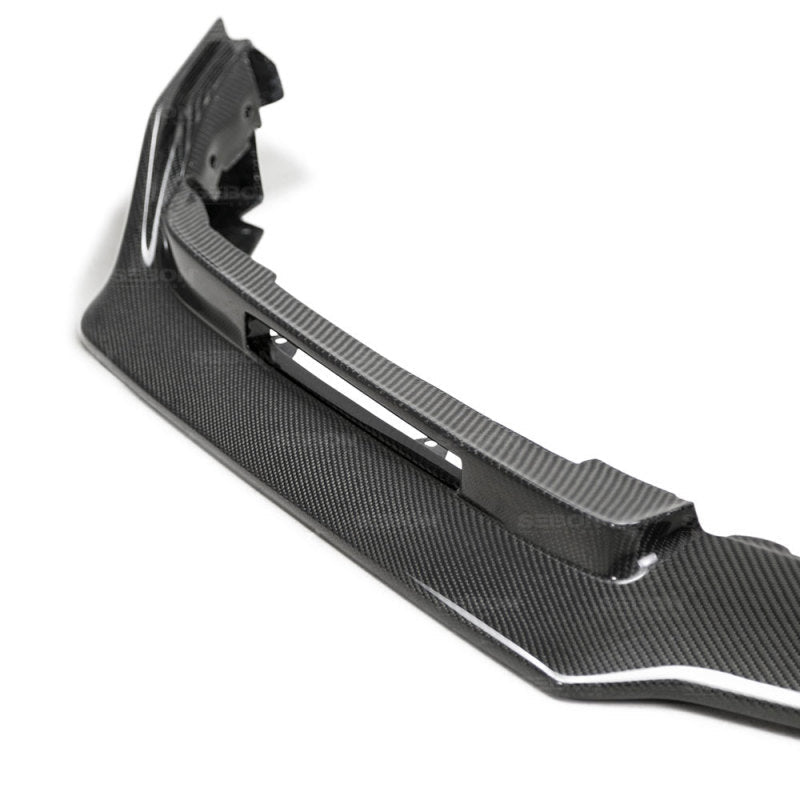 Seibon - Seibon 2017 Honda Civic Type - R TA - Style Gloss Carbon Fiber Front Bumper Lip