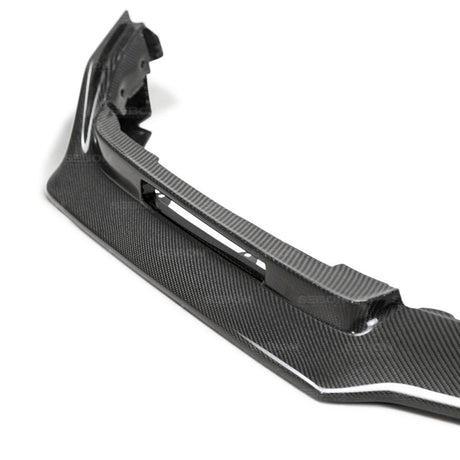Seibon - Seibon 2017 Honda Civic Type - R TA - Style Gloss Carbon Fiber Front Bumper Lip