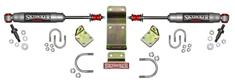 Skyjacker - High Clearance Silver Dual Steering Stabilizer Kit - Jeep Wrangler JK