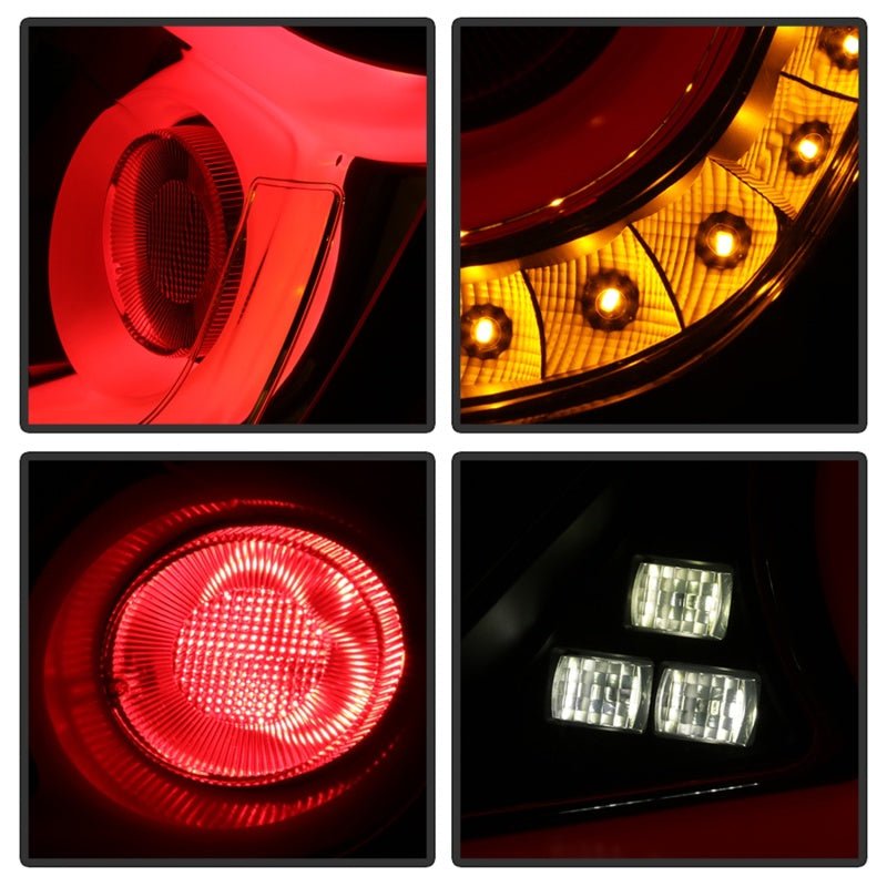 SPYDER - Spyder 16 - 18 Honda Civic 4 Door Light Bar LED Tail Lights - Black Smoke (ALT - YD - HC164D - LB - BSM) - Panda Motorworks