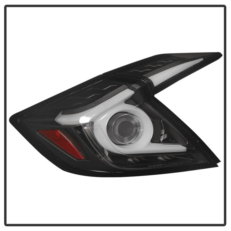 SPYDER - Spyder 16 - 19 Honda Civic 4 Door Light Bar LED Tail Lights - Black - ALT - YD - HC164D - LB - BK - Panda Motorworks