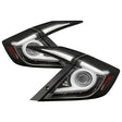 SPYDER - Spyder 16 - 19 Honda Civic 4 Door Light Bar LED Tail Lights - Black - ALT - YD - HC164D - LB - BK - Panda Motorworks