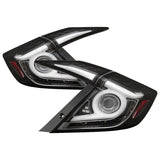SPYDER - Spyder 16 - 19 Honda Civic 4 Door Light Bar LED Tail Lights - Black - ALT - YD - HC164D - LB - BK - Panda Motorworks