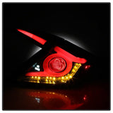 SPYDER - Spyder 16 - 19 Honda Civic 4 Door Light Bar LED Tail Lights - Black - ALT - YD - HC164D - LB - BK - Panda Motorworks