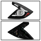 SPYDER - Spyder 16 - 19 Honda Civic 5 Door Hatchback Light Bar LED Tail Lights - Black Chrome(ALT - YD - HC16HB - BC) - Panda Motorworks