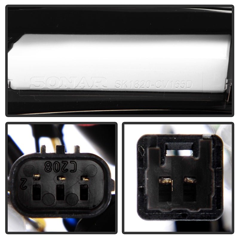 SPYDER - Spyder 16 - 19 Honda Civic 5 Door Hatchback Light Bar LED Tail Lights - Black Chrome(ALT - YD - HC16HB - BC) - Panda Motorworks